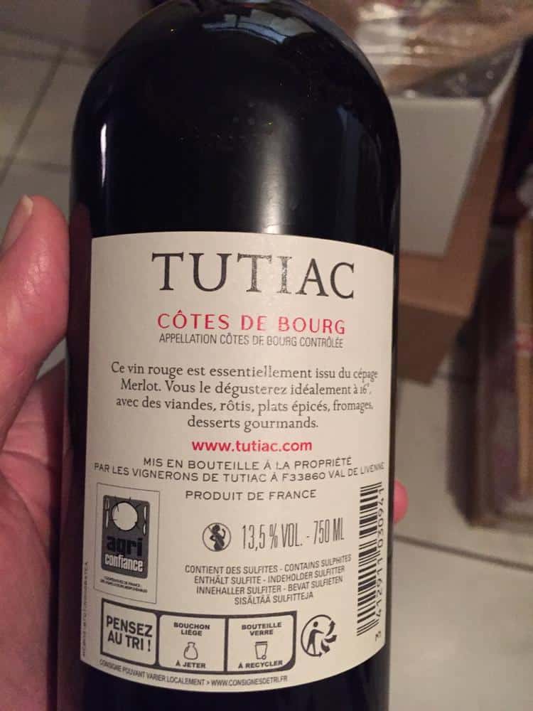 Les Vignerons De Tutiac Rouge AOC Côtes De Bourg De Les Vignerons De Tutiac  | Bordeaux - WineAdvisor