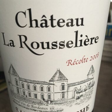 Château la Rousselière 2012