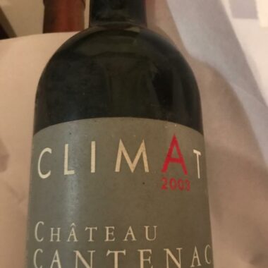 Climat Château Cantenac 2003
