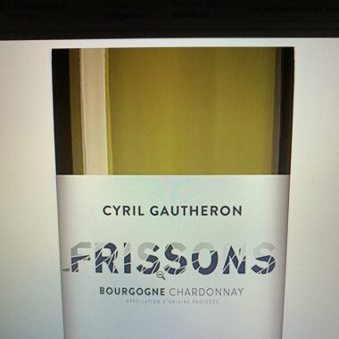 Frissons Chardonnay Cyril Gautheron 1