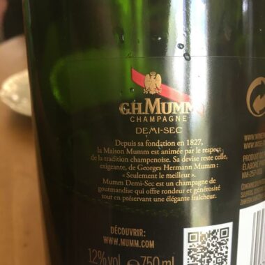 Le Demi-Sec Champagne G.h. Mumm