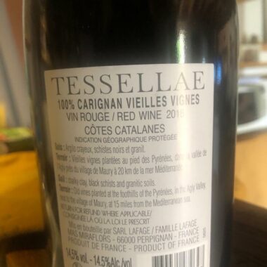 Tessellae - Carignan Vieilles Vignes Domaine Lafage