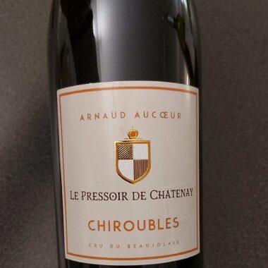 Le Pressoir de Chatenay Vieilles Vignes Arnaud Aucoeur