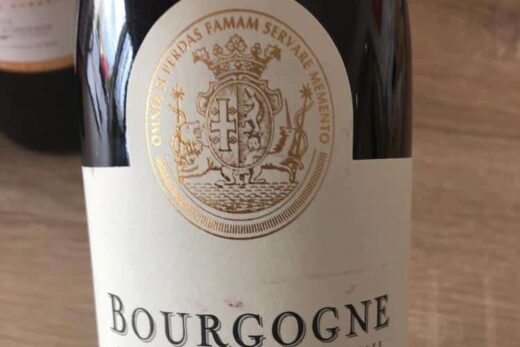 Pinot Noir Côte D'Or Rouge AOC Bourgogne De Jean Bouchard