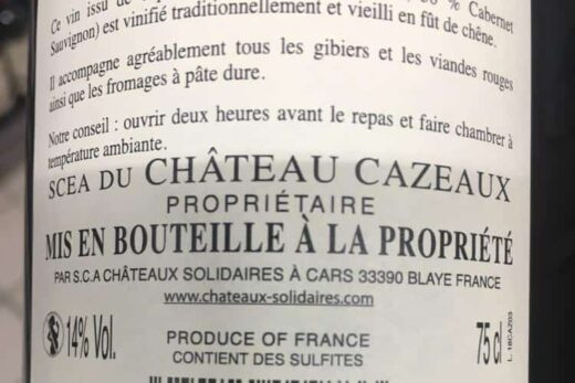 Château Cazeaux 2020