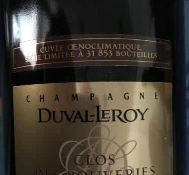Clos des Bouveries Brut Champagne Duval Leroy