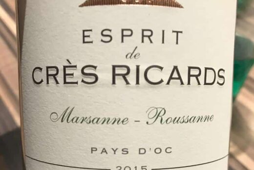 Esprit de Crès Ricards - Marsanne Roussanne Château des Crès Ricards