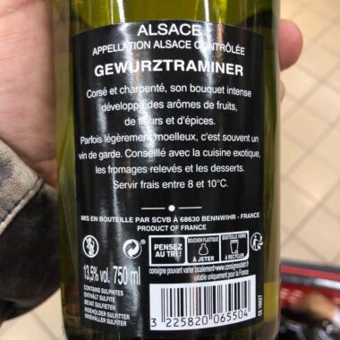 Gewurztraminer Cave de Bestheim 2016