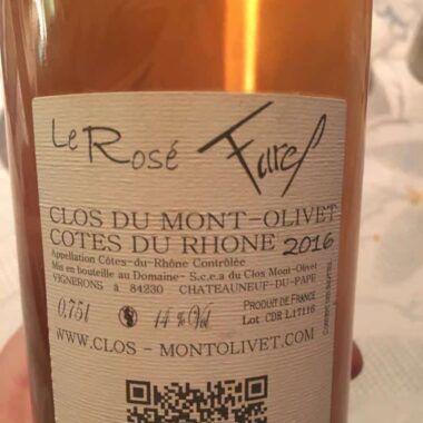 Le Rosé de Farel Clos du Mont-Olivet