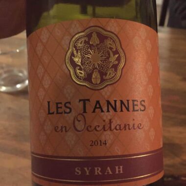 Les Tannes en Occitanie - Syrah Mas des Tannes 2014