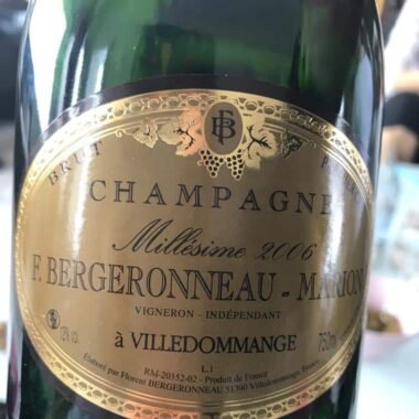 Millésimé Brut Champagne Bergeronneau-Marion