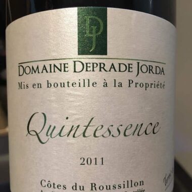 Quintessence Domaine Deprade Jorda 2009