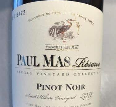 Réserve - Pinot Noir Château Paul Mas 2018