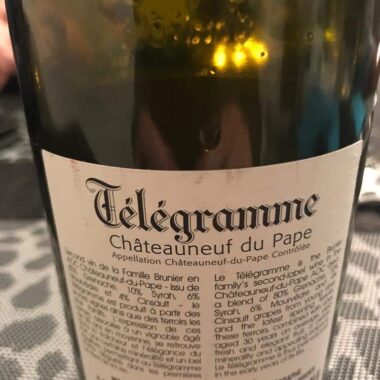 Télégramme Domaine du Vieux Télégraphe